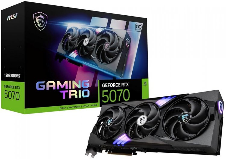 MSI GeForce RTX 5070 GAMING TRIO OC HDMI 3xDP 12GB - Click Image to Close