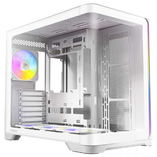 Antec Constellation C5 Curve White ATX Mid tower Gaming Case 4x ARGB Fans - Click Image to Close