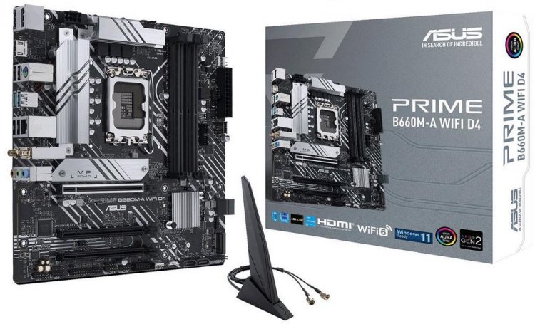 Asus Prime B660M-A Wifi D4 INTEL B660 DDR4 mATX LGA1700 - Click Image to Close