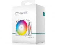 Deepcool FC120 White FC 4-pin 3 Pack 120mm ARGB PWM Low Noise Cooling Fans