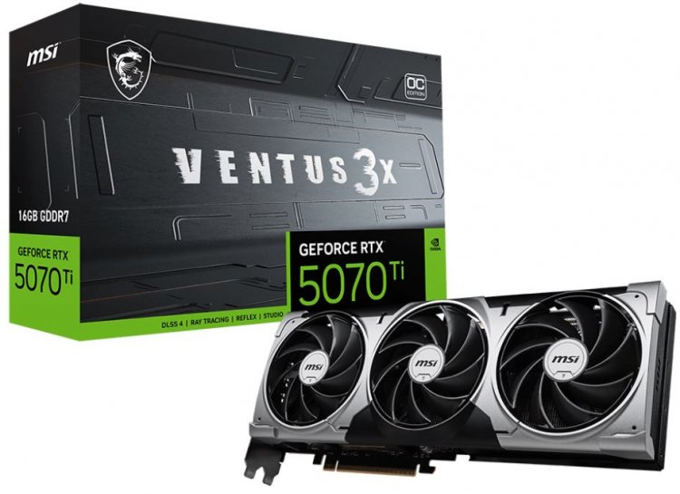 MSI GeForce RTX 5070 Ti VENTUS 3 X OC HDMI 3xDP 16GB - Click Image to Close
