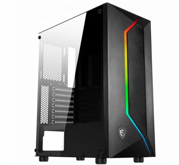 MSI MAG VAMPIRIC 100L A-RGB MidTower Gaming Case Tempered Glass - Click Image to Close