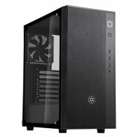 SilverStone Fara R1 V2 ATX Black Mid Tower Case Tempered Glass