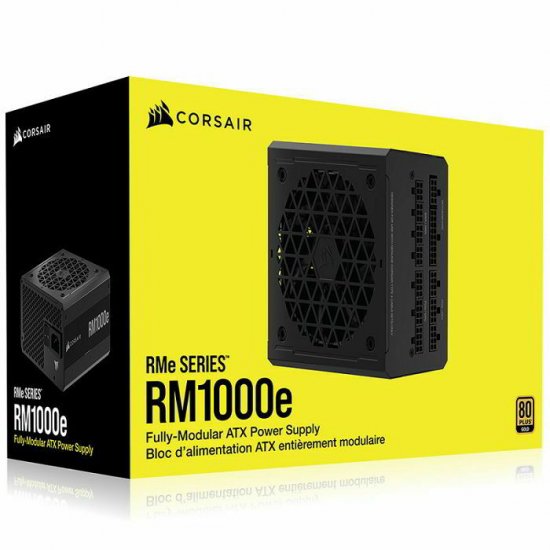 CORSAIR RM1000e 2023 ATX 3.0 1000W 80PLUS GOLD Full Modular - Click Image to Close