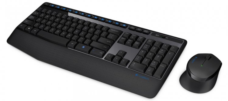 Logitech Desktop MK345 2.4Ghz Wireless Keyboard & Mouse Combo - Click Image to Close