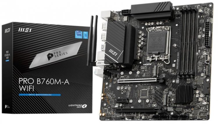 MSI PRO B760M-A WIFI DDR5 mATX LGA1700 - Click Image to Close