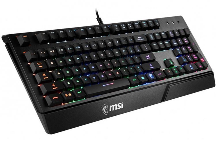 MSI Vigor GK20 RGB USB Wired Gaming Keyboard - Click Image to Close