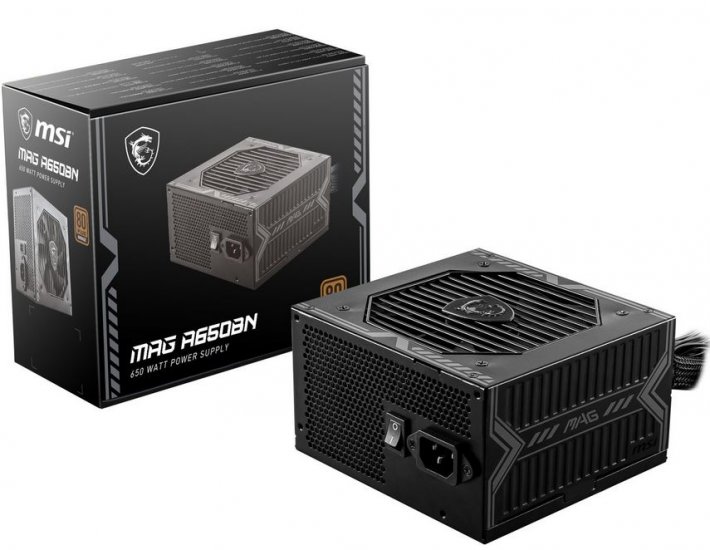 MSI MAG A650BN 650W 80 PLUS Bronze 5 Years Warranty - Click Image to Close