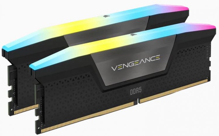 Corsair Vengeance RGB Black DDR5 6200MHz 2x16GB CMH32GX5M2B6200C36 - Click Image to Close