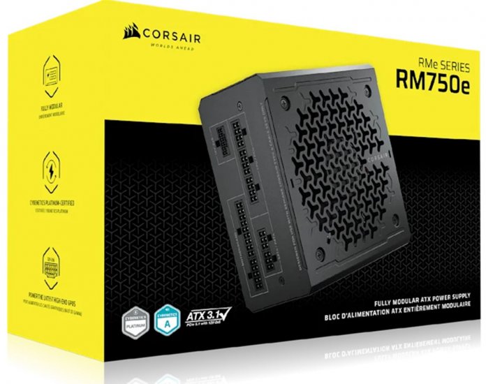 CORSAIR RM750e 2025 ATX 3.1 750W 80PLUS GOLD Full Modular - Click Image to Close