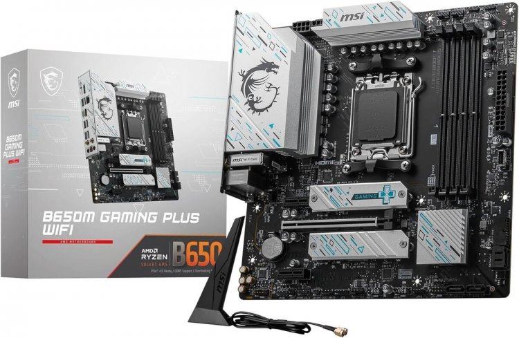 MSI B650M GAMING Plus WIFI B650 DDR5 AMD AM5 Ryzen mATX Motherboard - Click Image to Close
