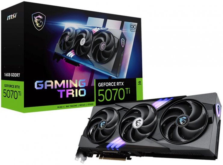 MSI GeForce RTX 5070 Ti GAMING TRIO OC PLUS HDMI 3xDP 16GB - Click Image to Close