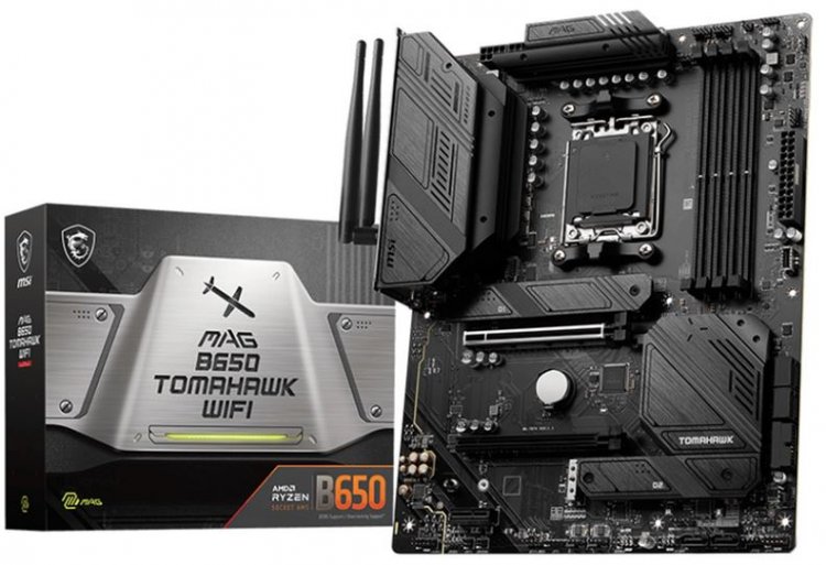 MSI MAG B650 Tomahawk WIFI B650 DDR5 AMD AM5 Ryzen ATX Motherboard - Click Image to Close