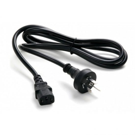 1.8M Power Cord with 3 Pin Plug for power supply - Click Image to Close