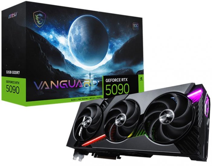 MSI GeForce RTX 5090 VANGUARD SOC HDMI 3xDP 32GB - Click Image to Close