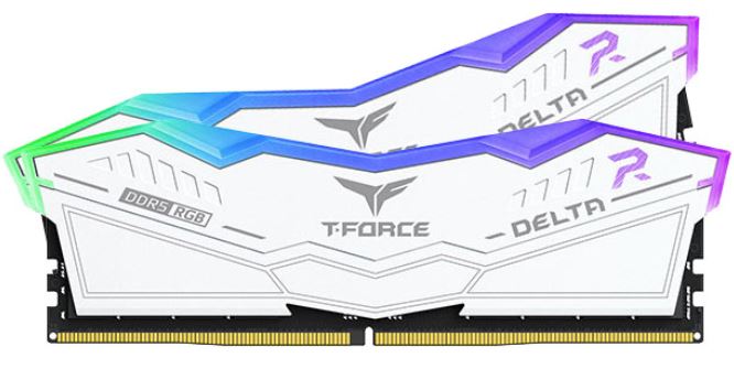 Team Group T-Force Delta RGB White DDR5 6000MHz 2x16GB Intel XMP & AMD EXPO FF4D532G6000HC38ADC01 - Click Image to Close